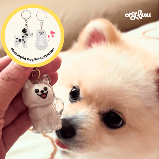 Agluu Dog Fur Keepsake Keychain