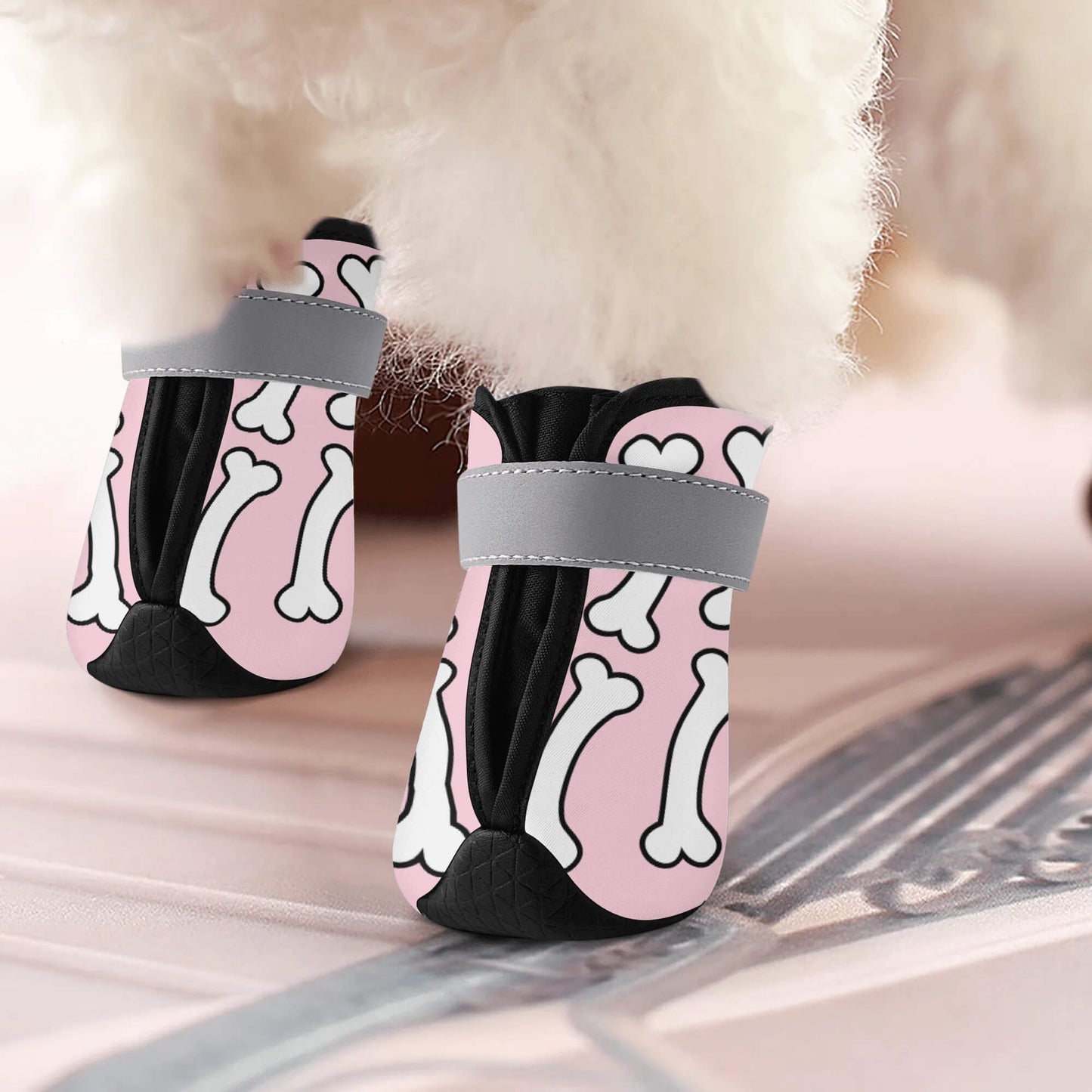 AGLUU Dog Outdoor Boots - Cute Bone