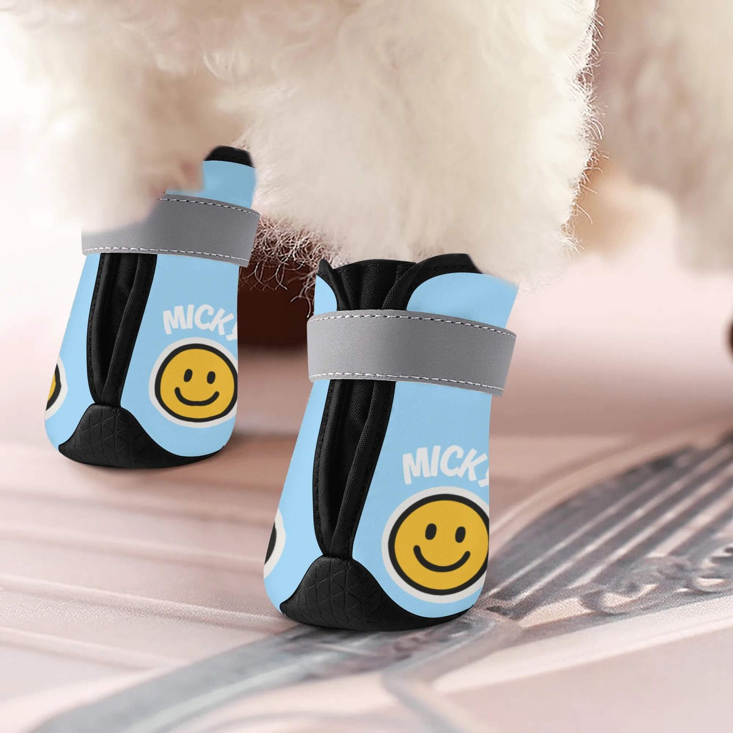 AGLUU Custom Dog Outdoor Boots - Smiling