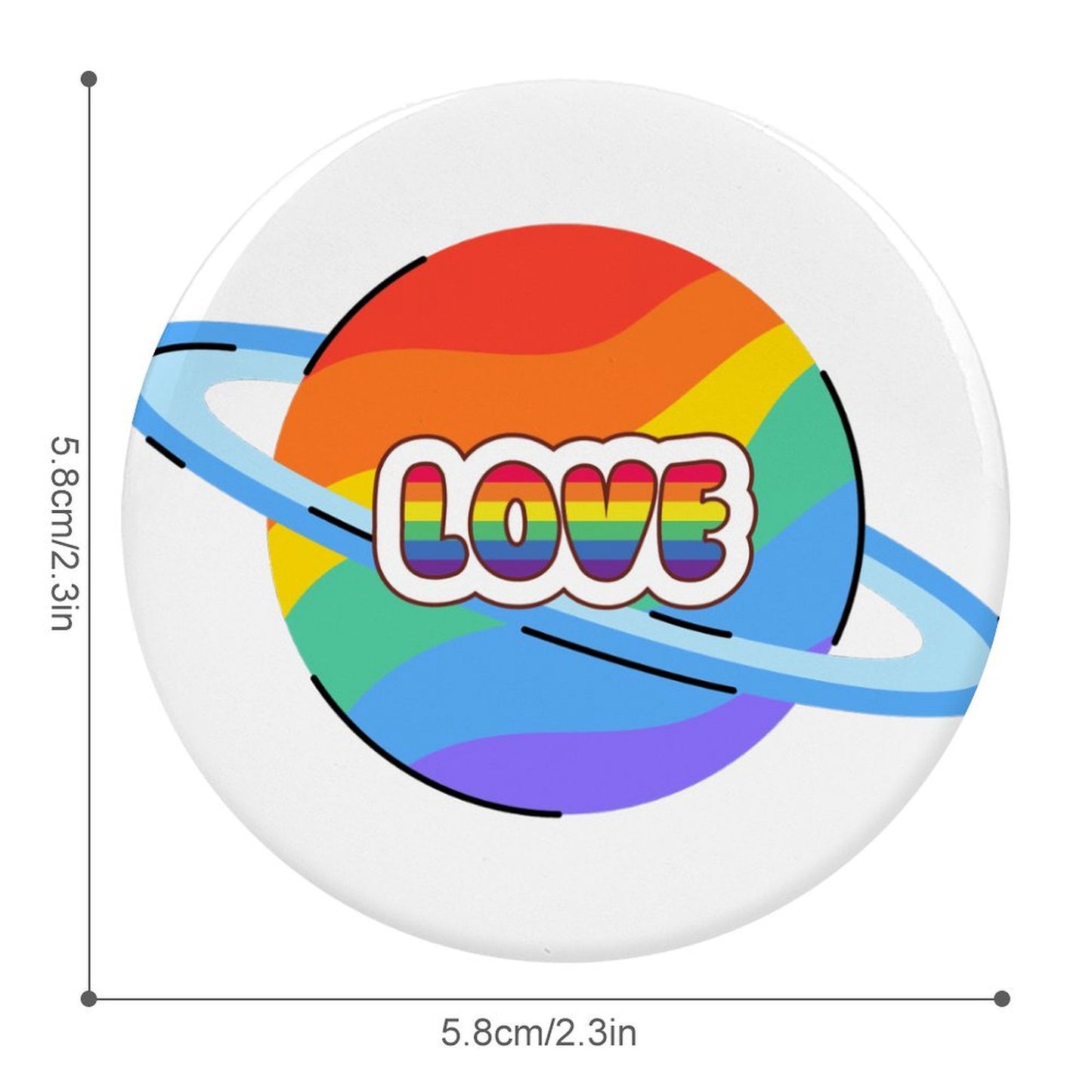 Customized Pet Canvas Bag - Rainbow Love is Love