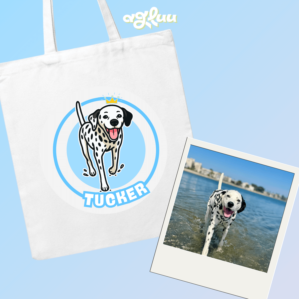 "Glu Bag" Free Design Custom Tote Bag