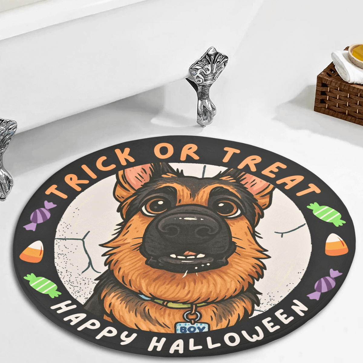 Custom Pet Rug - Trick or Treat
