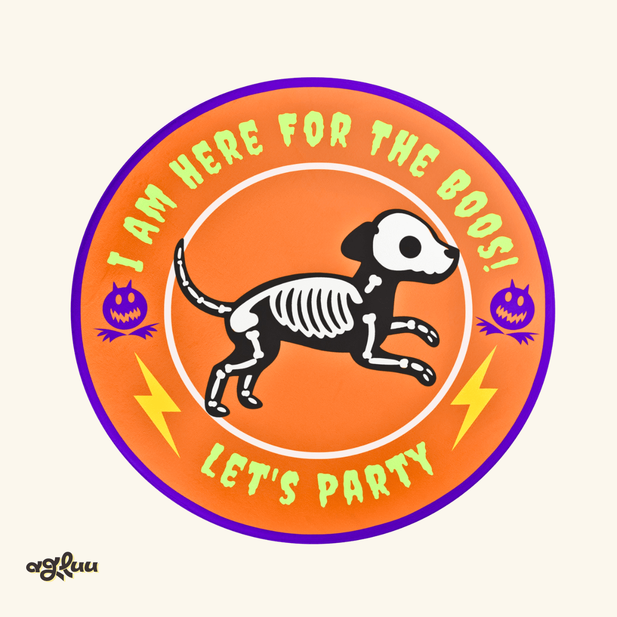 Custom Pet Rug - Skeleton Cat&Dog