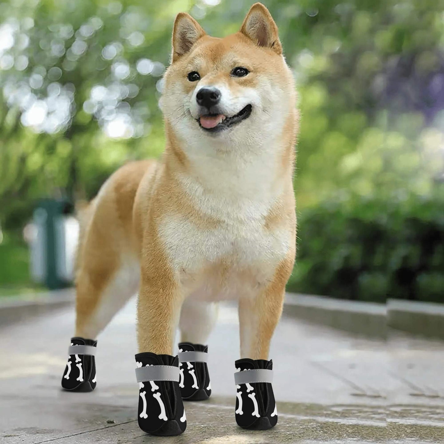 AGLUU Dog Outdoor Boots - Cute Bone
