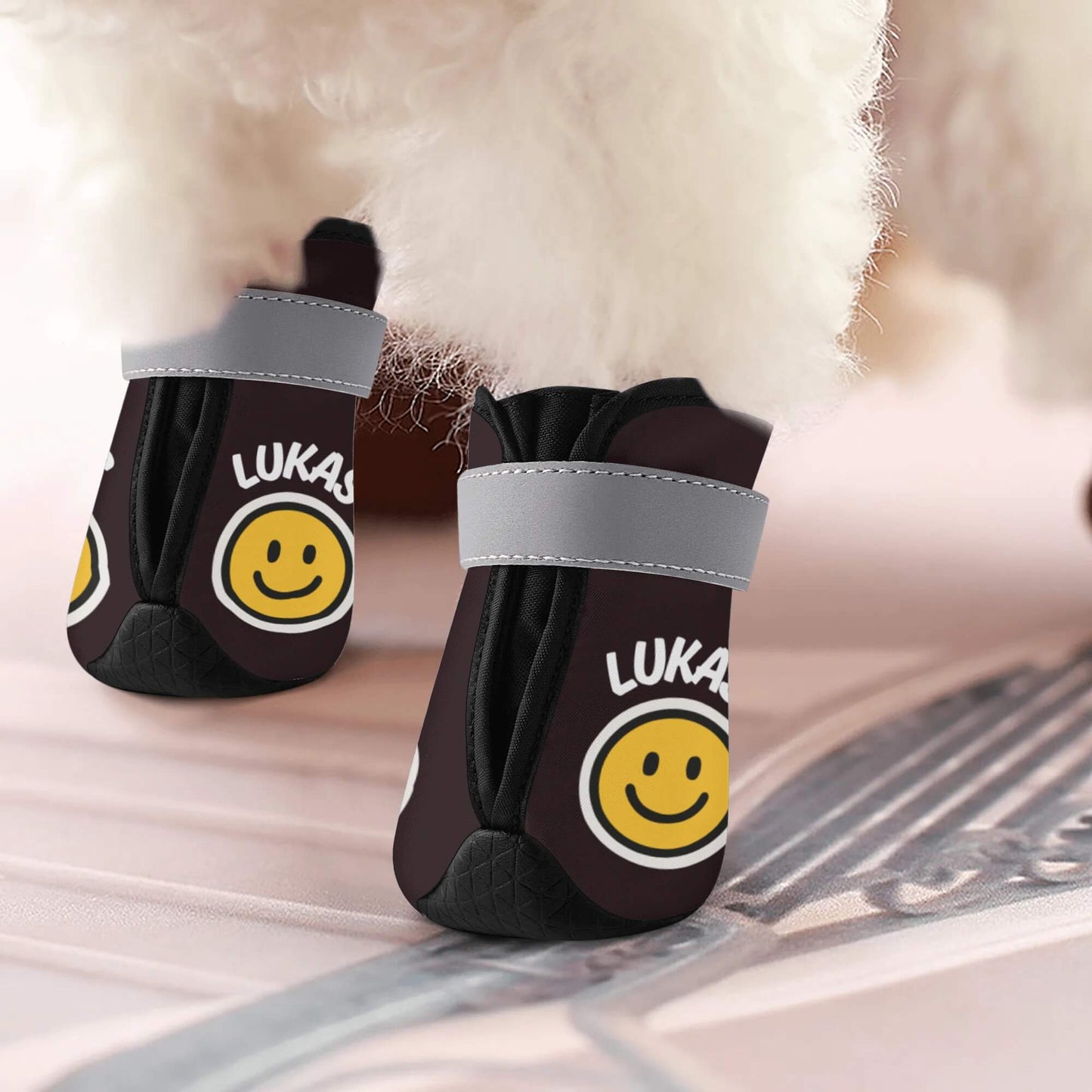 AGLUU Custom Dog Outdoor Boots - Smiling