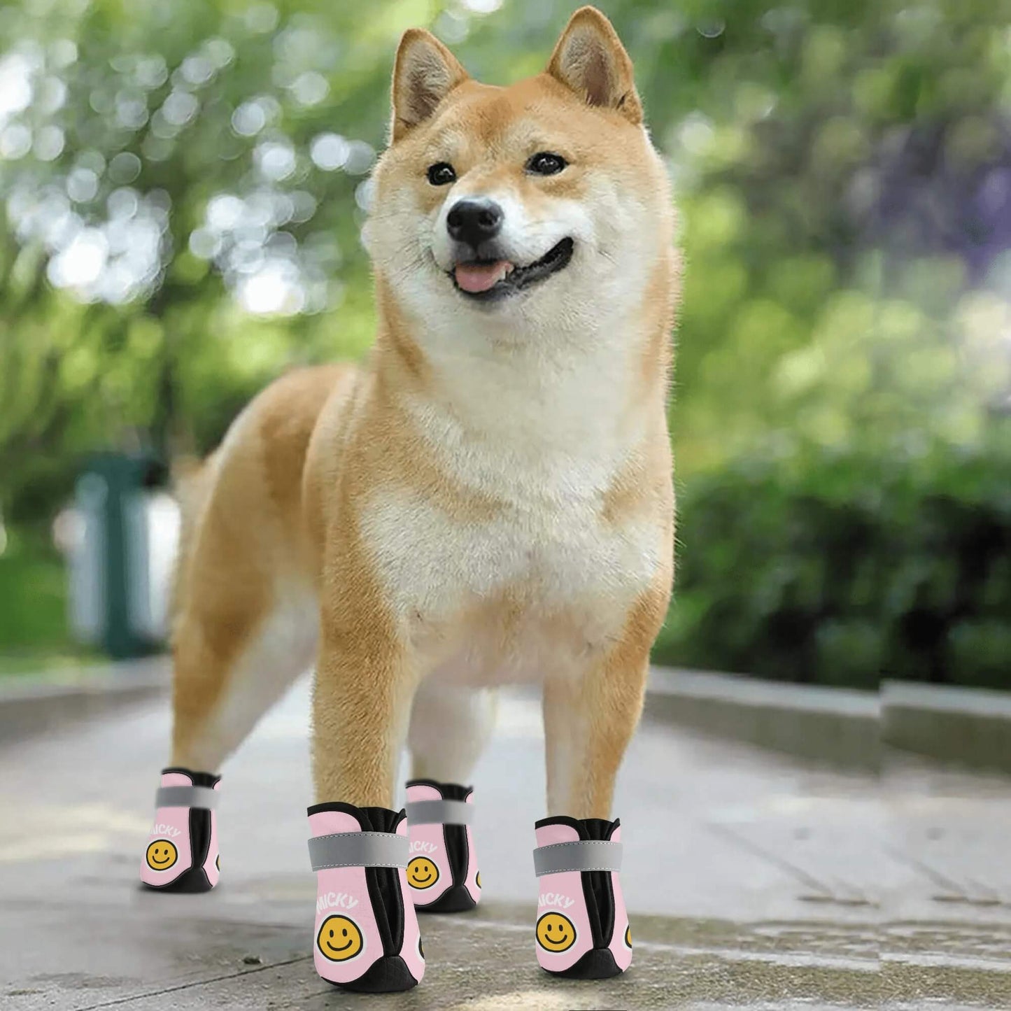 AGLUU Custom Dog Outdoor Boots - Smiling
