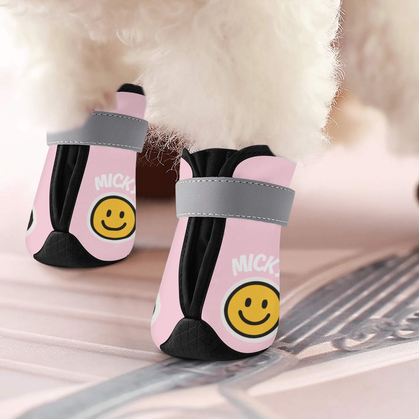 AGLUU Custom Dog Outdoor Boots - Smiling