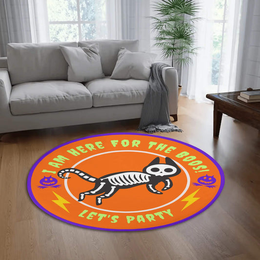Custom Pet Rug - Skeleton Cat&Dog
