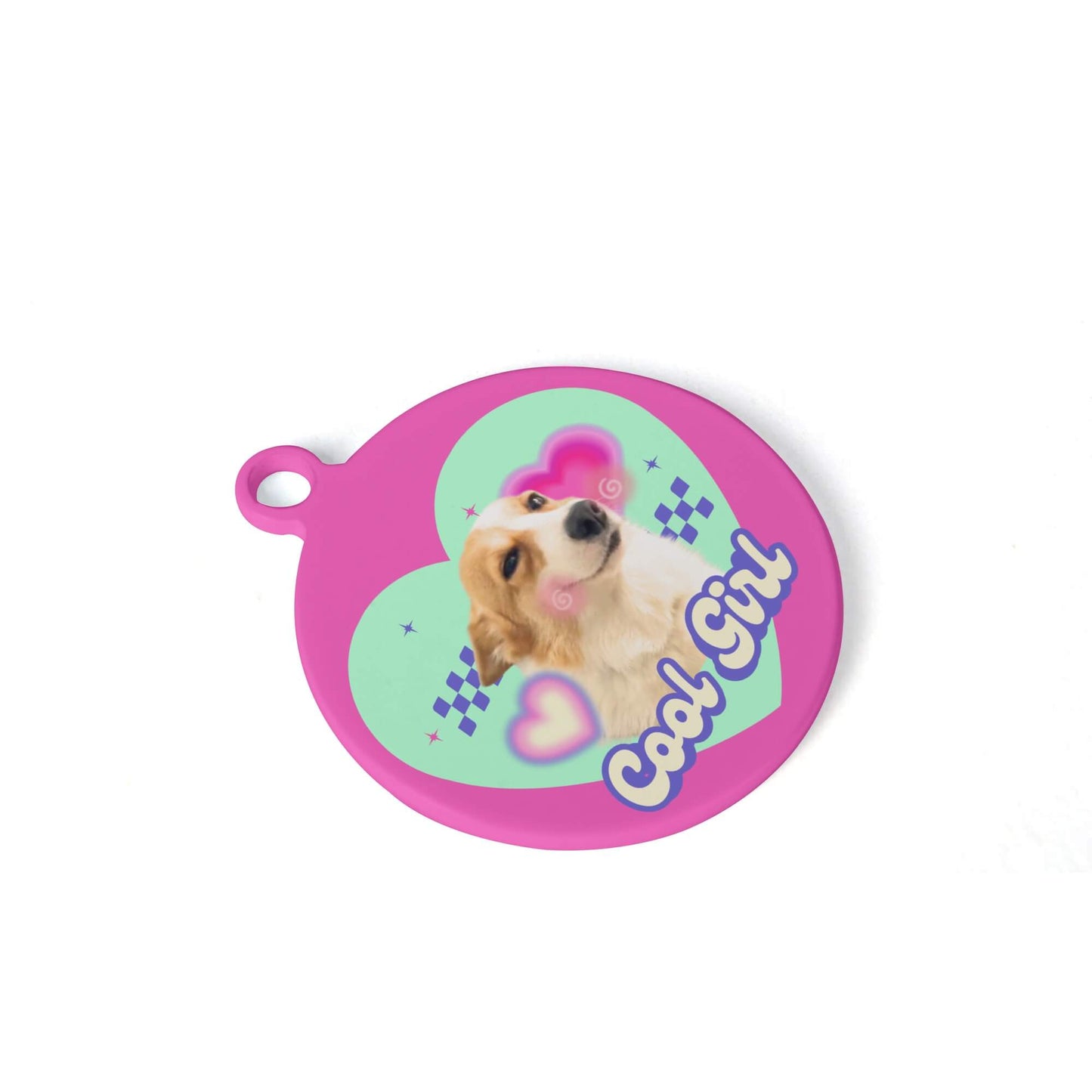 Custom Dog/Cat Tags - Pink Love