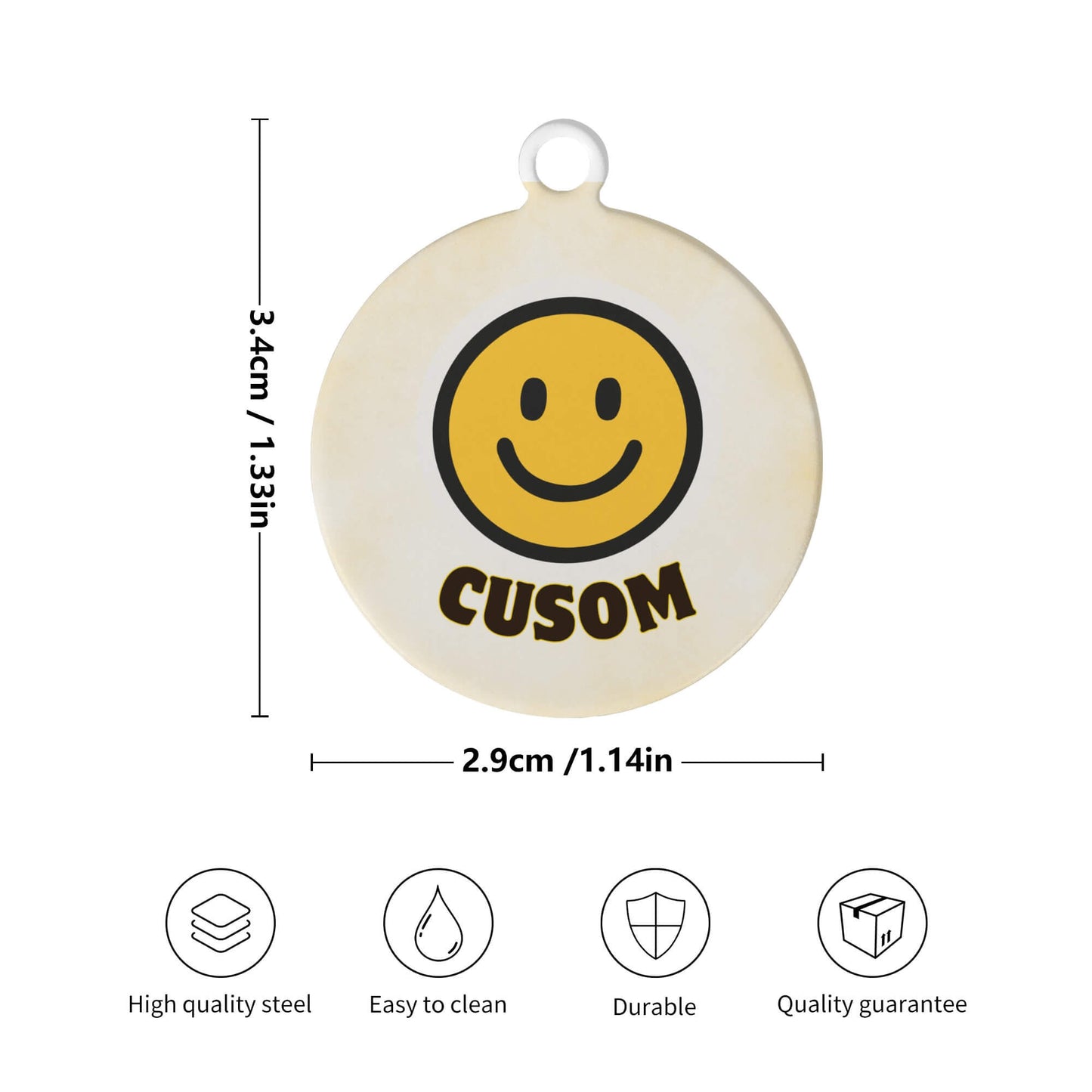 Custom Dog/Cat Tags - Smile