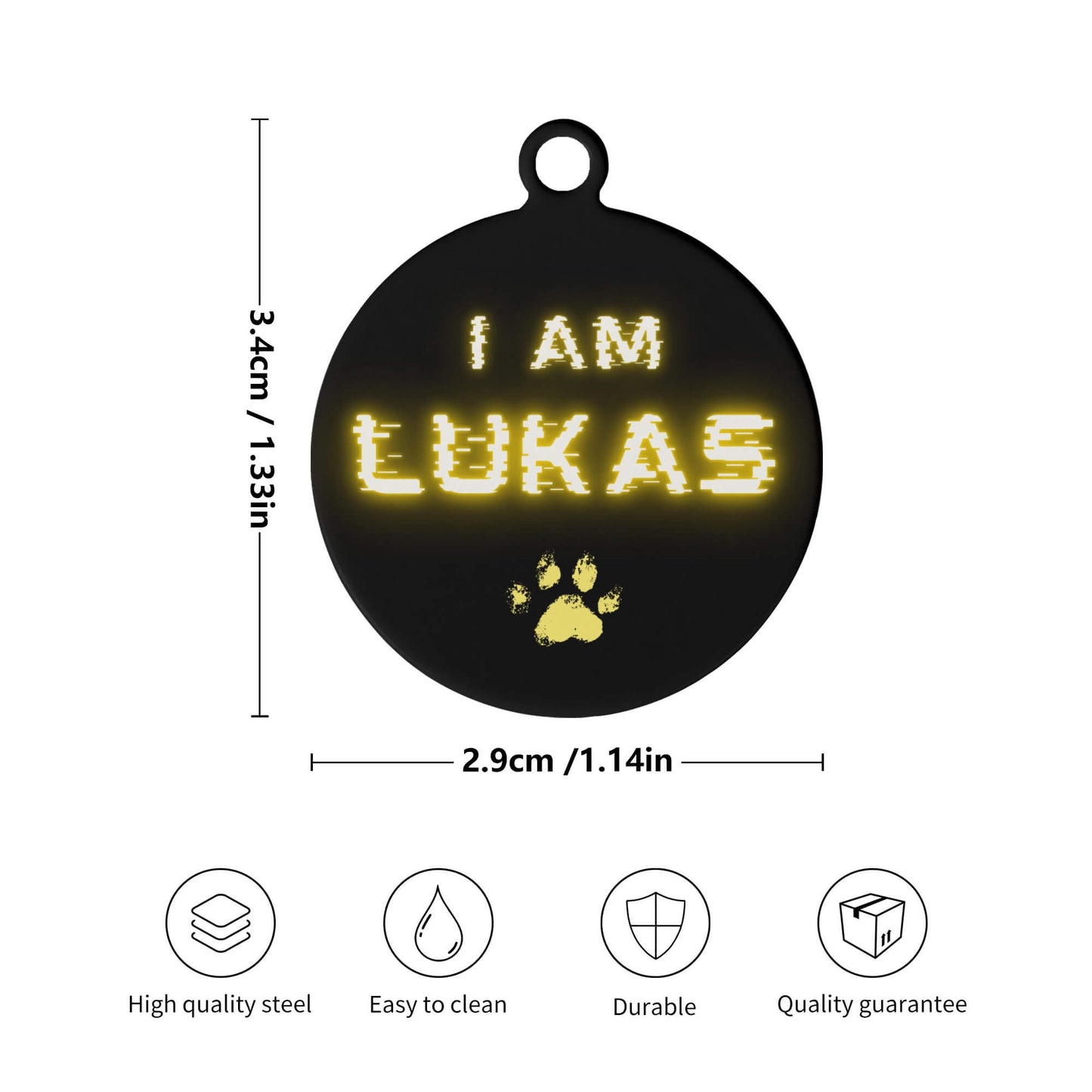 Custom Dog/Cat Tags - I Am Shining