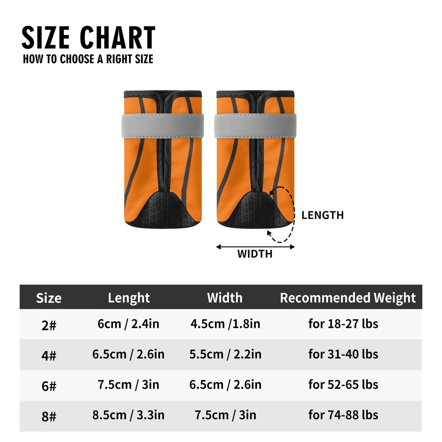AGLUU Dog Outdoor Boots - Pumpkin Shoes