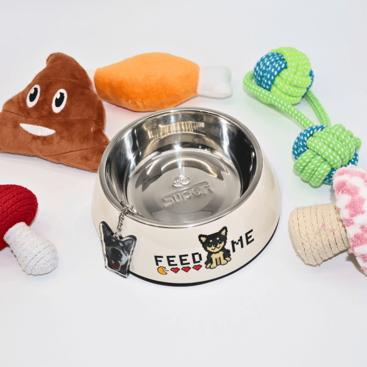 Custom Pet Bowls – Cartoon Pixel Style