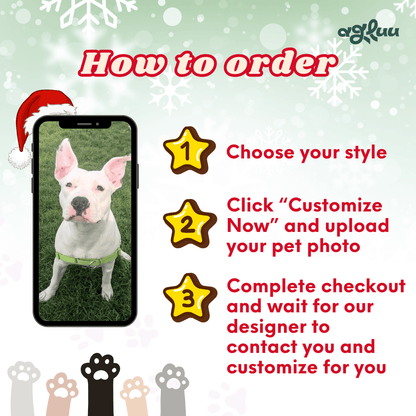 Custom Pet Rug - Christmas Tree