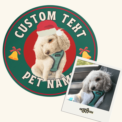 Custom Pet Rug - Christmas Bell
