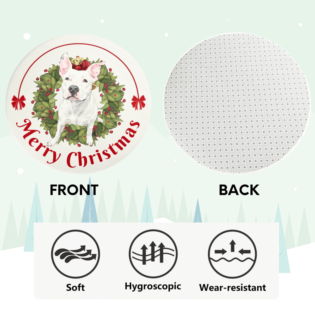 Custom Pet Rug - Christmas Tree