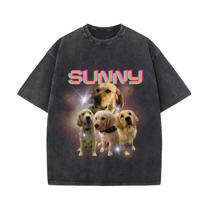 Custom Your Pet Style Tee, Retro Custom Bootleg Rap T-shirt