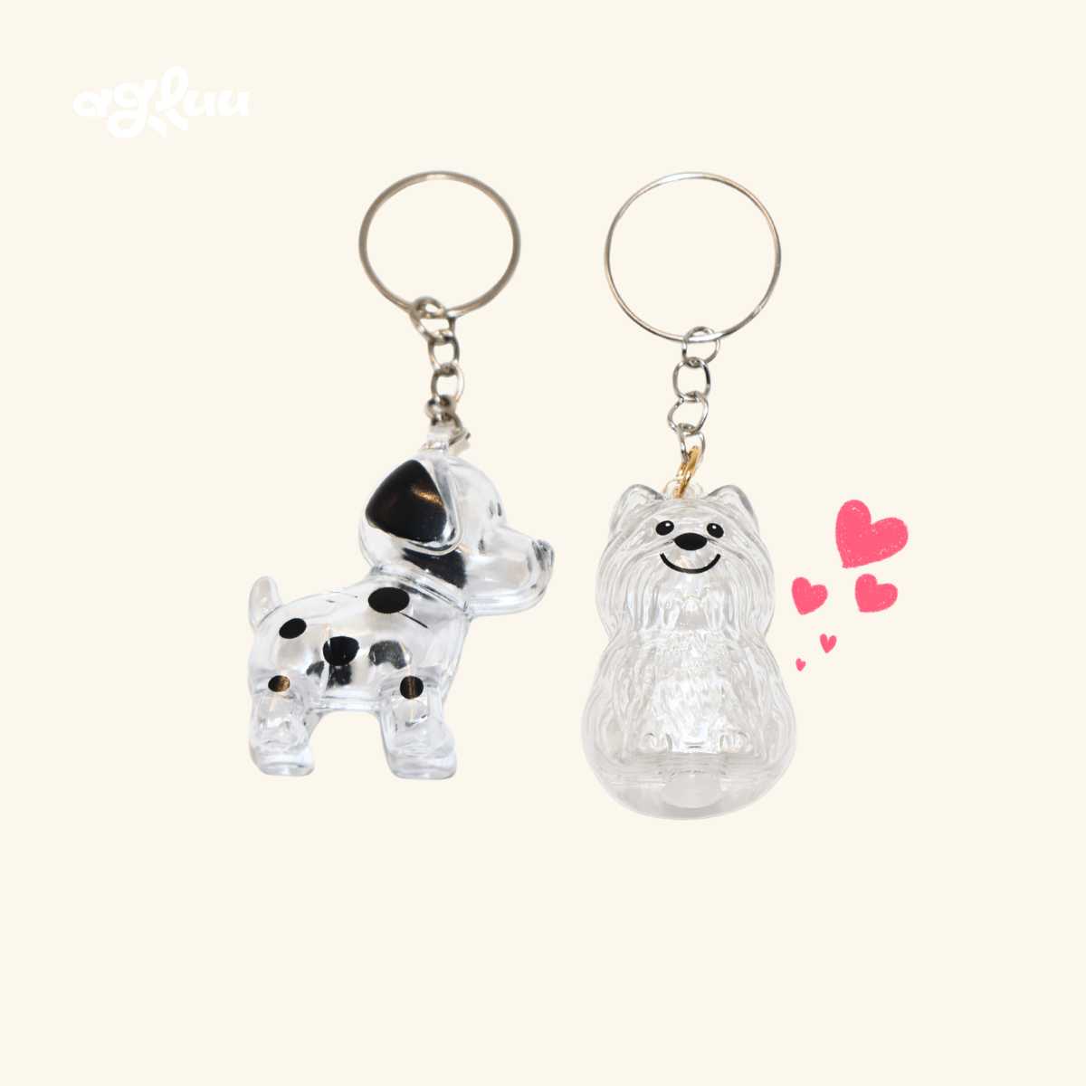 Agluu Dog Fur Keepsake Keychain