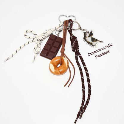 Agluu Custom Bag Charm Pendant - We Love Desserts Style