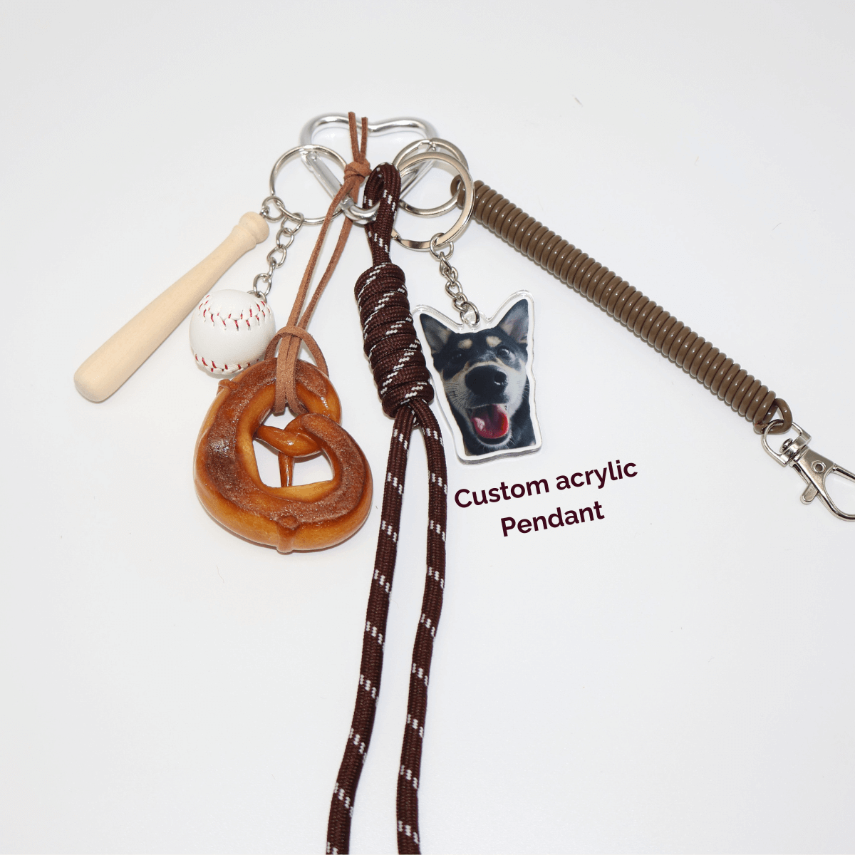 Agluu Custom Bag Charm Pendant - Sports And Cuisine Style