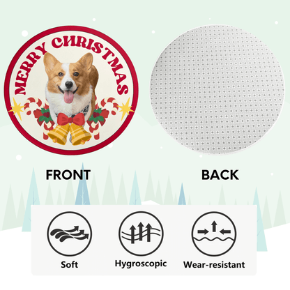 Custom Pet Rug - Christmas Bell