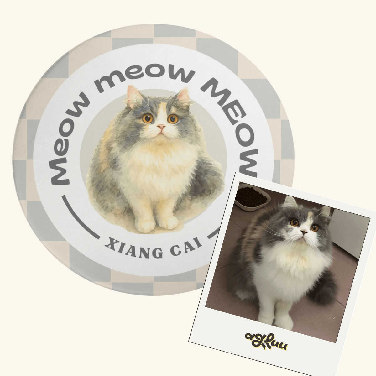 Custom Pet Rug - Meow or Never