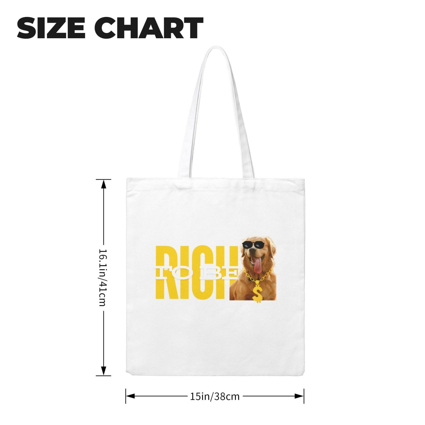 Customized Cute Pet Tote Bag -To Be Rich