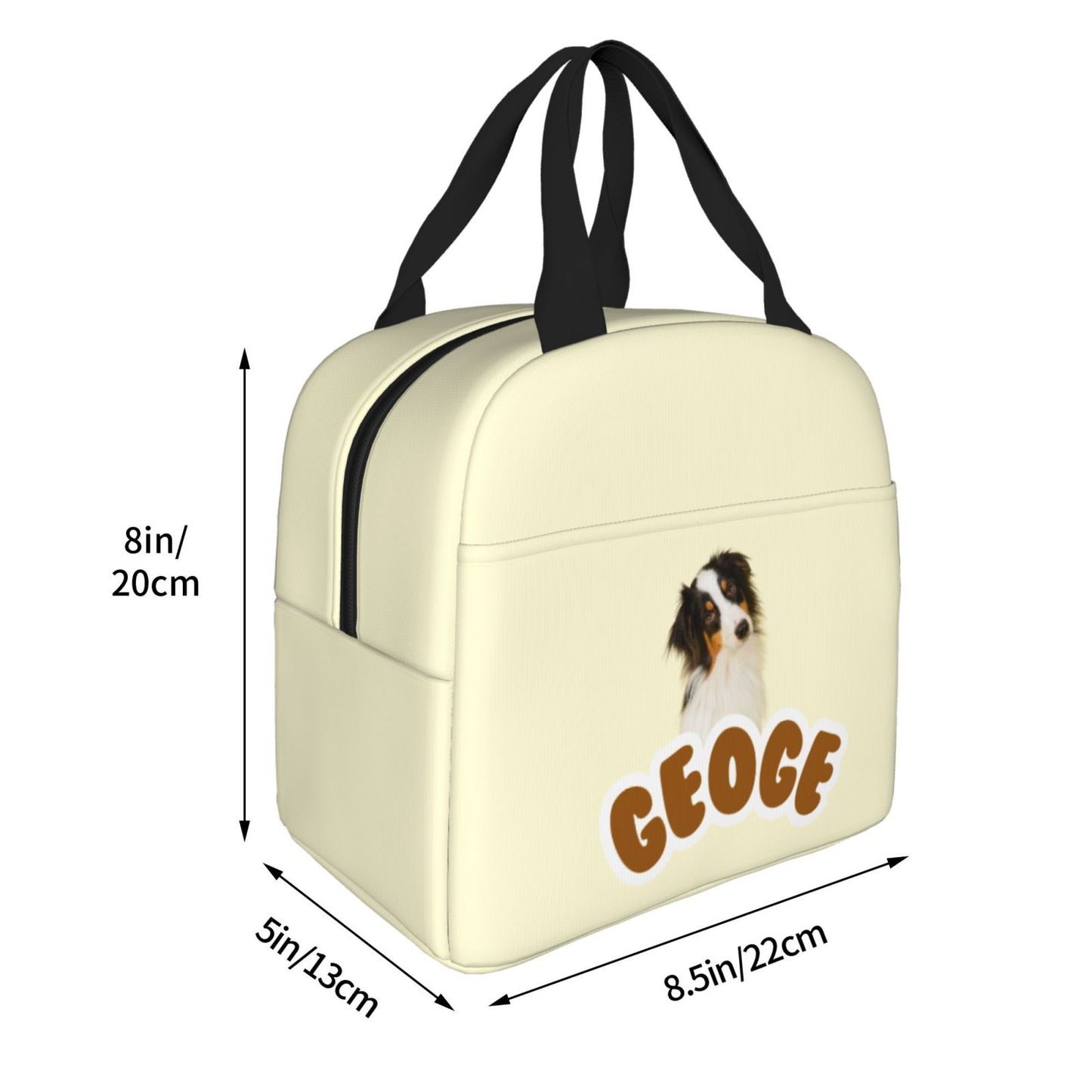 Customized Pet Photo Bento Bag Creative Style