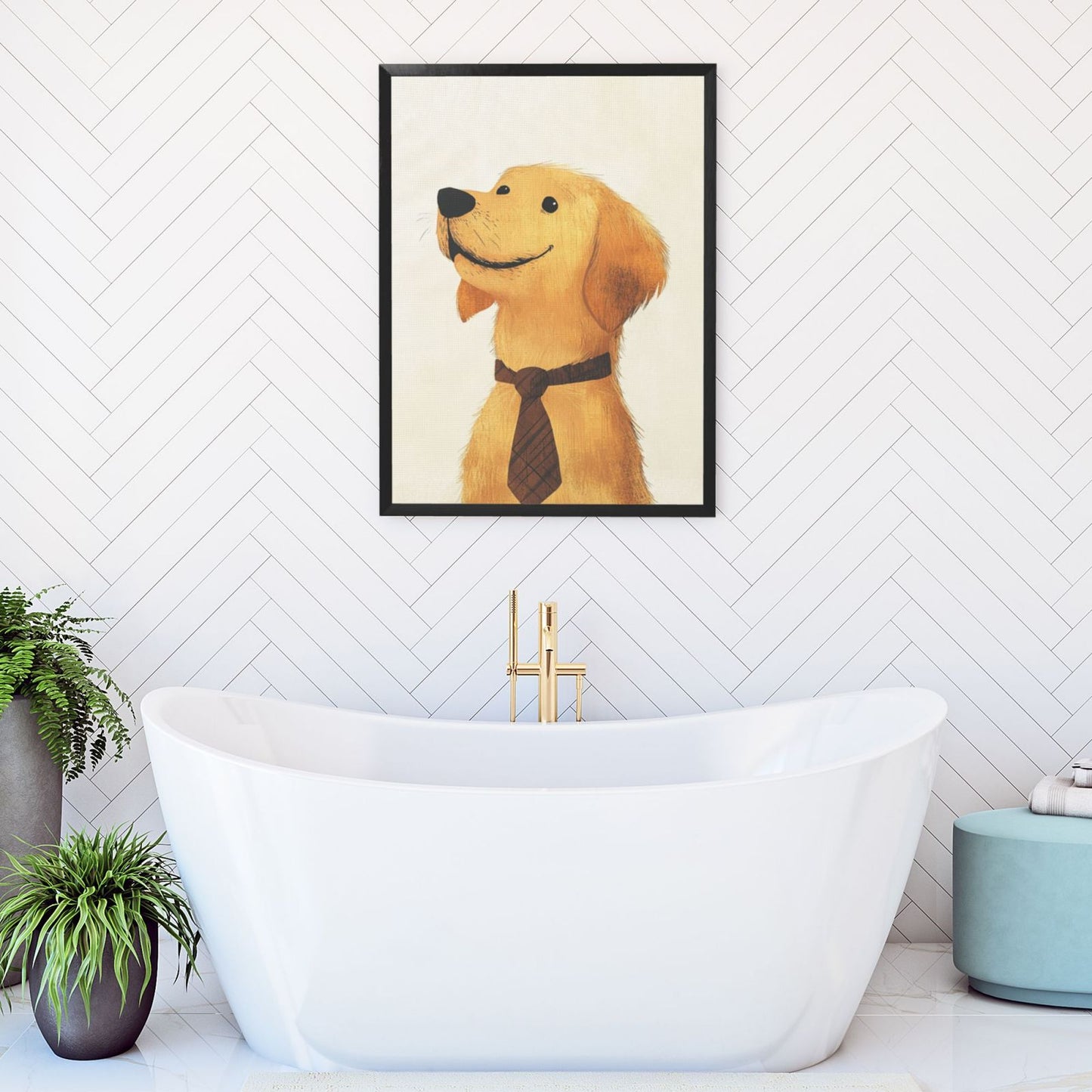 Customized Pet Painting, Cute hand drawn style