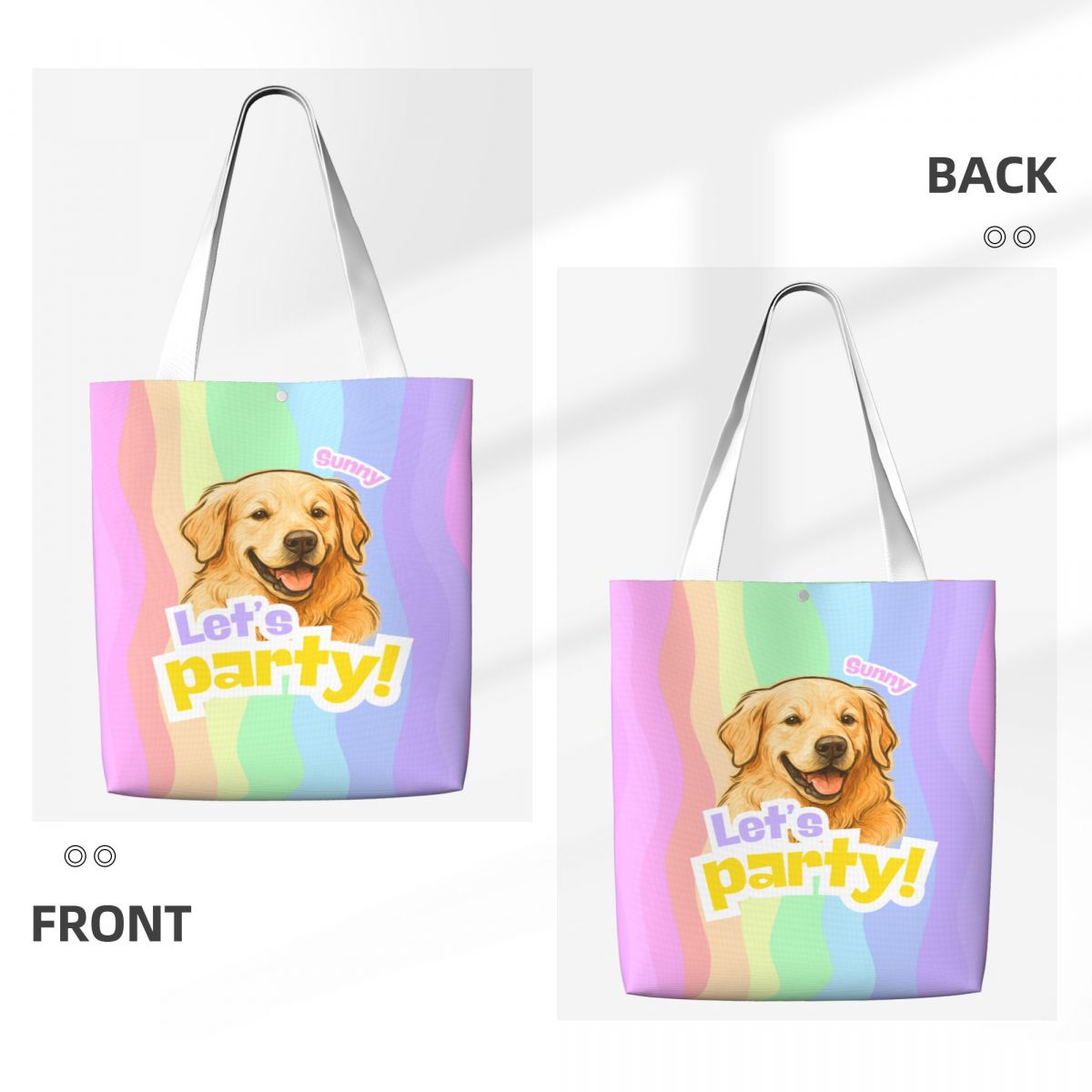 Customized Pet Canvas Bag - Watercolor