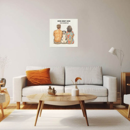Customized Pet Painting - Family Love