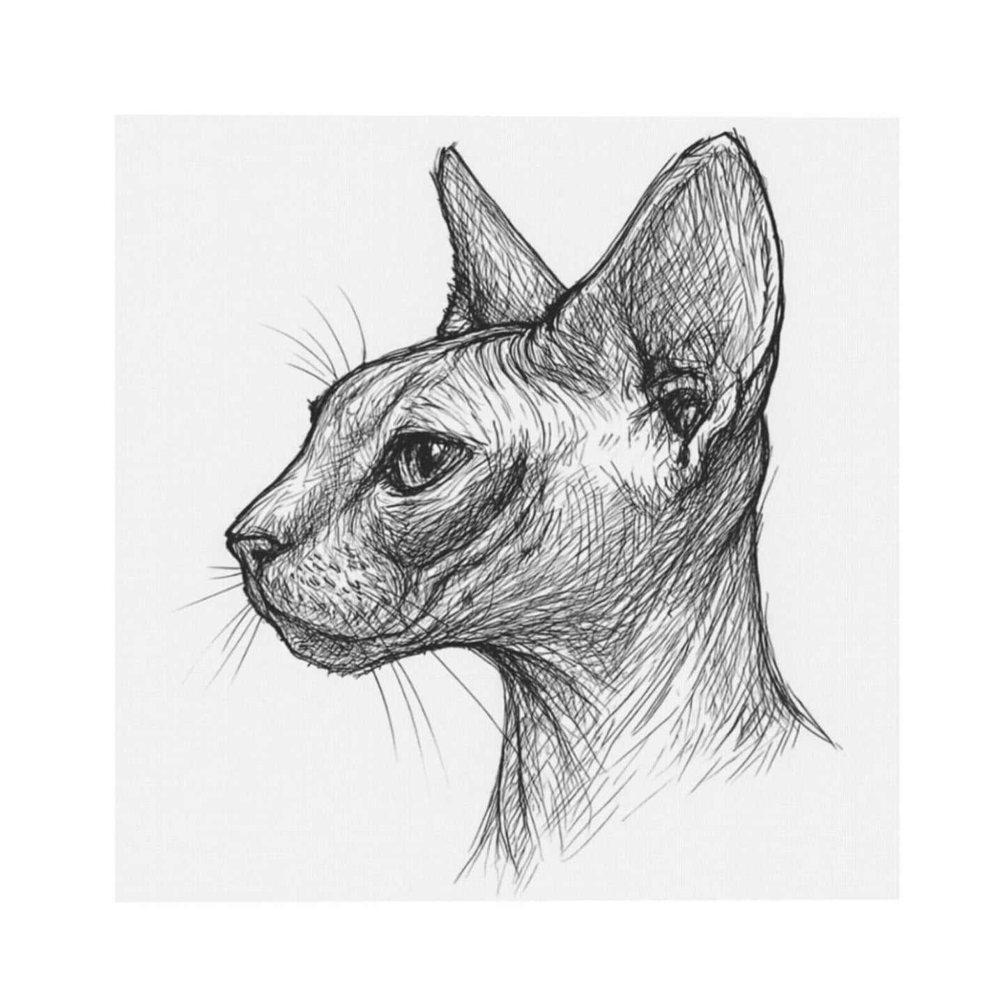 Customized Pet Painting - Line Art Style
