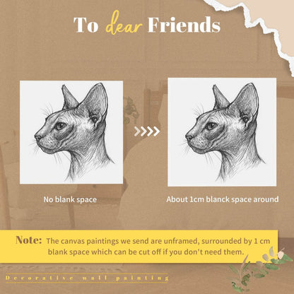 Customized Pet Painting - Line Art Style