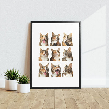 Customized Pet Painting - Emoticon Grid