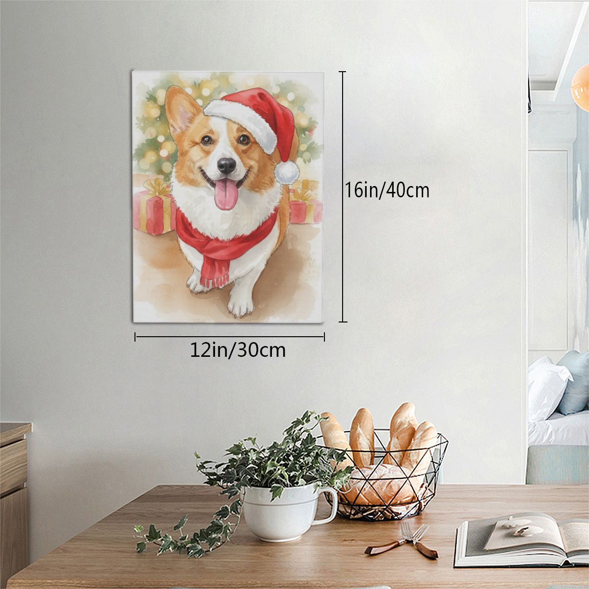Personalized Pet Painting - Santa‘s Hat