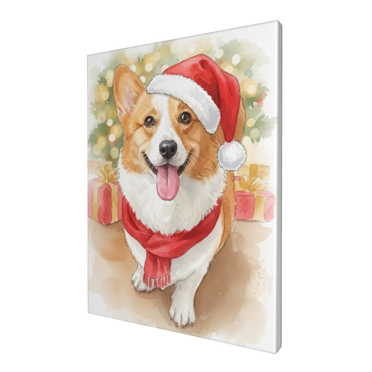 Personalized Pet Painting - Santa‘s Hat