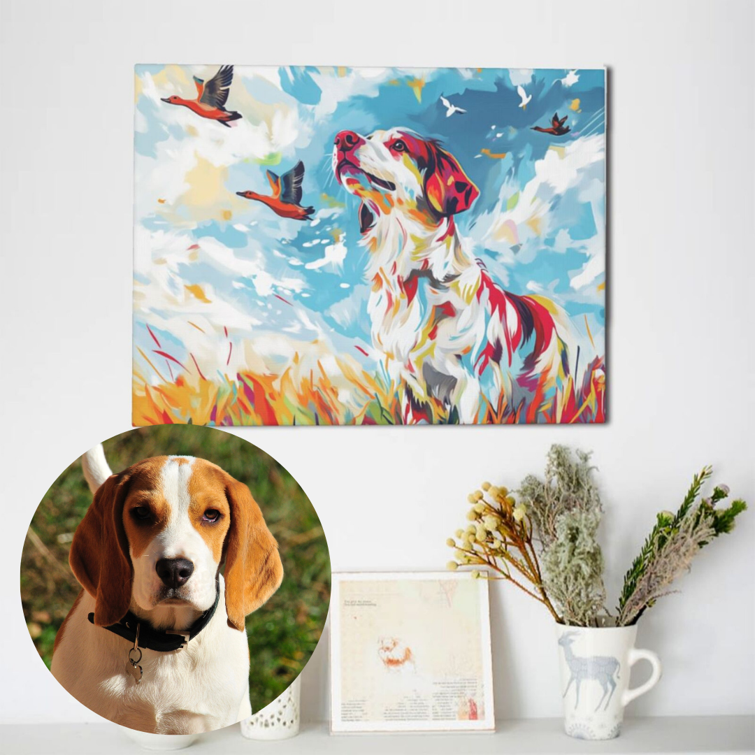 Customized Pet Painting, Landscape Style