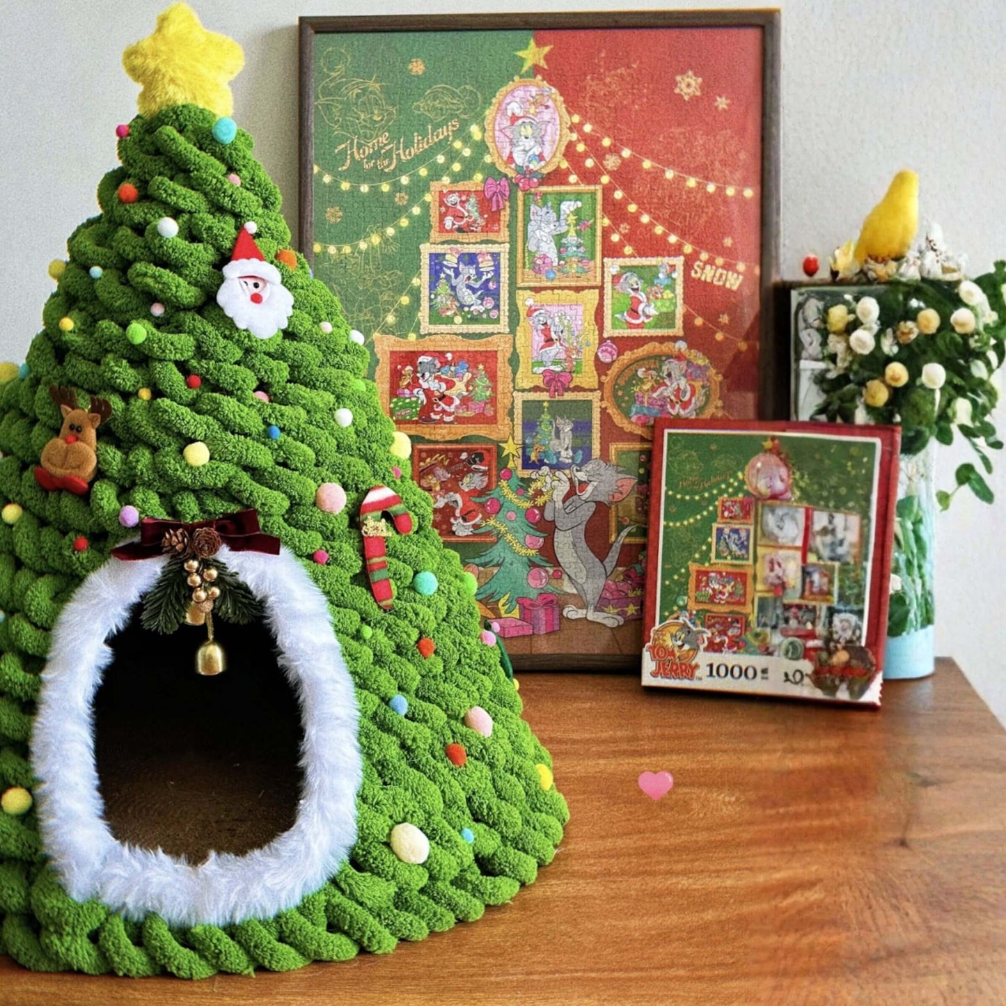 DIY Christmas Tree Cat House - Single Color