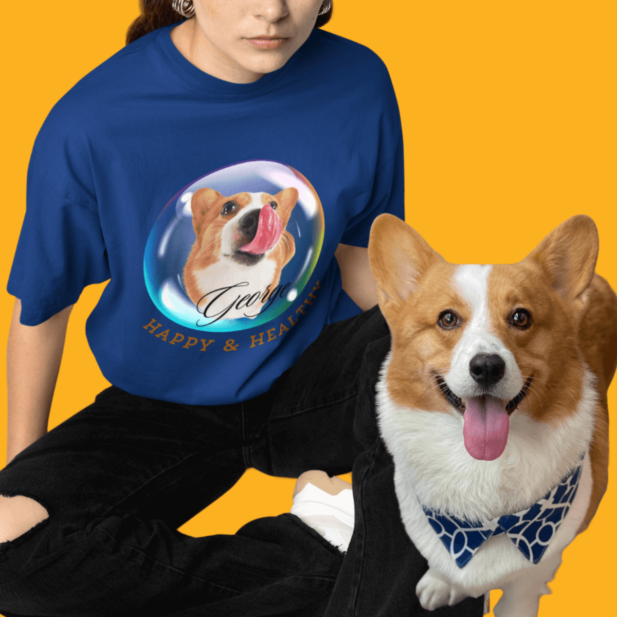 Bubble Avatar Custom Pet T-Shirt