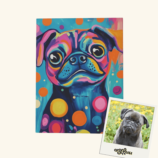 Customized Pet Painting, abstract style