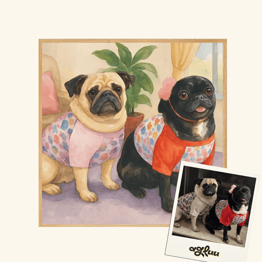 Customized Pet Painting - Watercolor Style