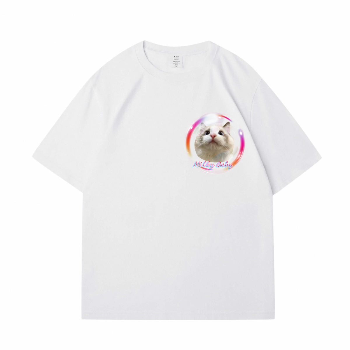 Colorful Bubbles Custom Pet T-Shirt