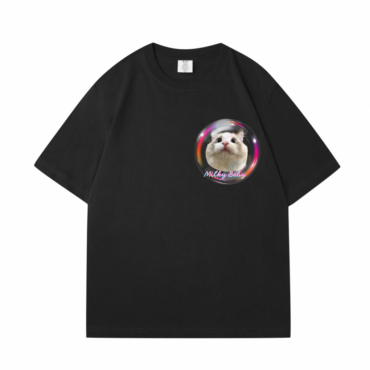 Colorful Bubbles Custom Pet T-Shirt