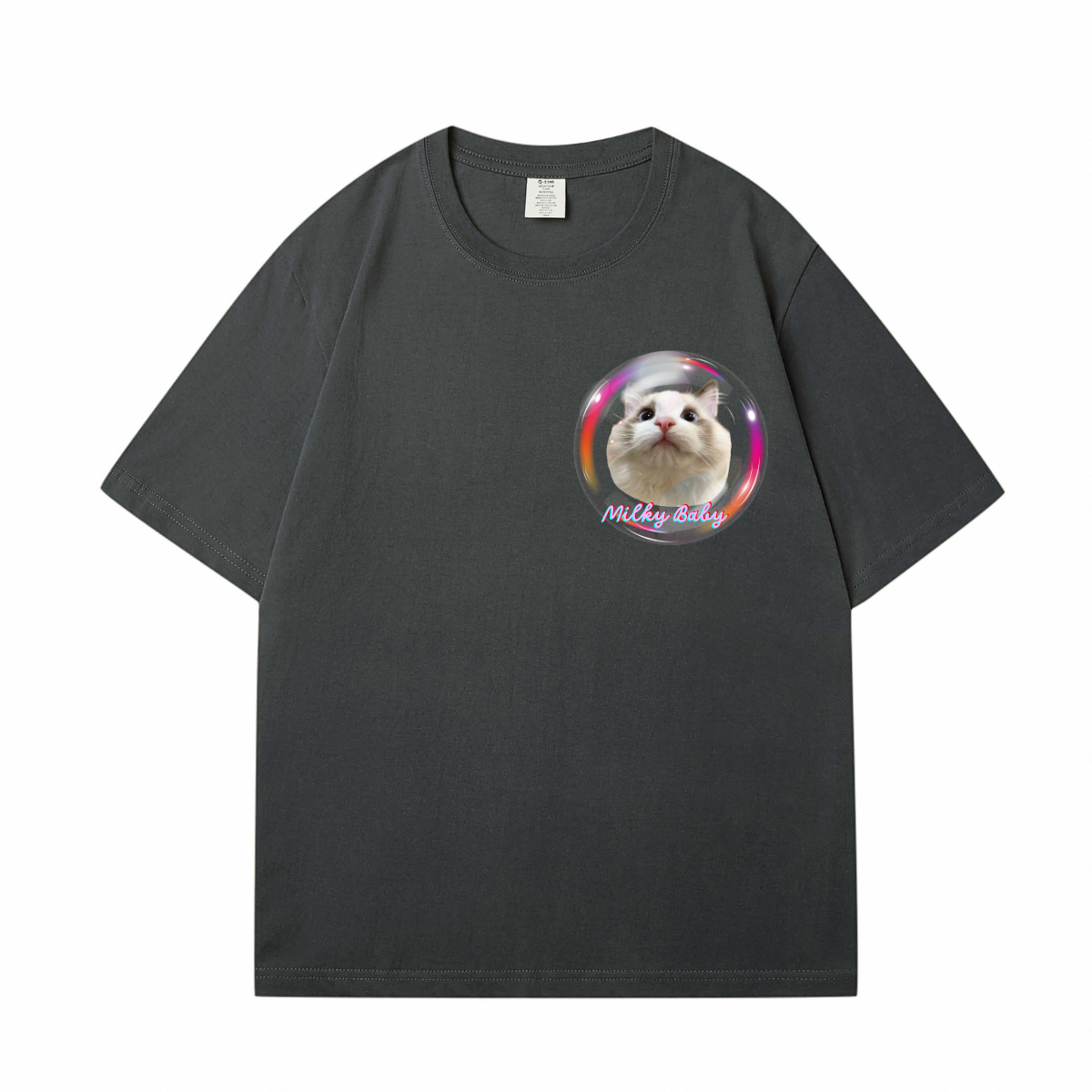 Colorful Bubbles Custom Pet T-Shirt