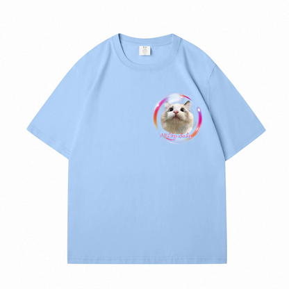 Colorful Bubbles Custom Pet T-Shirt