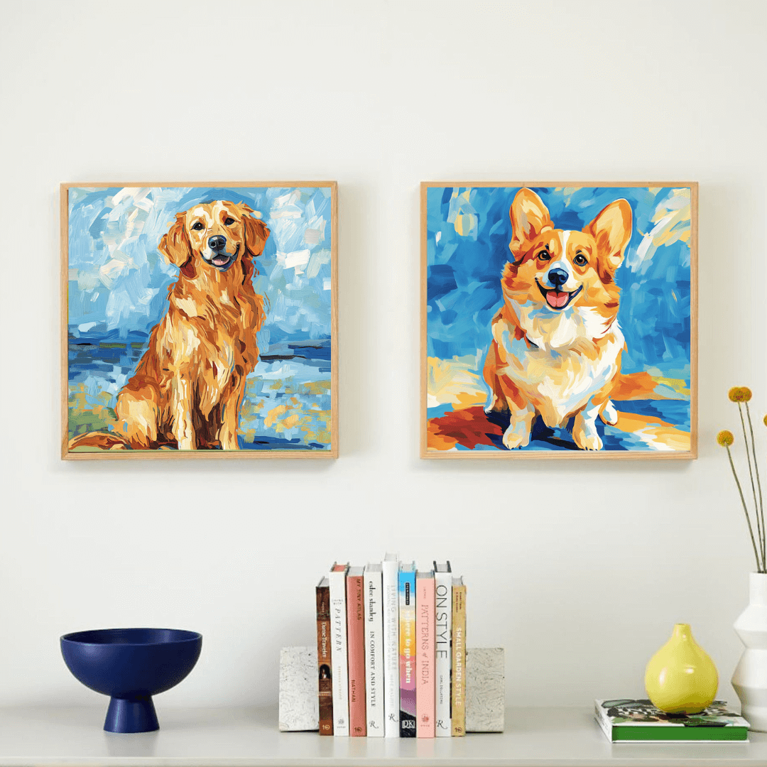 Customized Pet Painting, Oil Painting Style