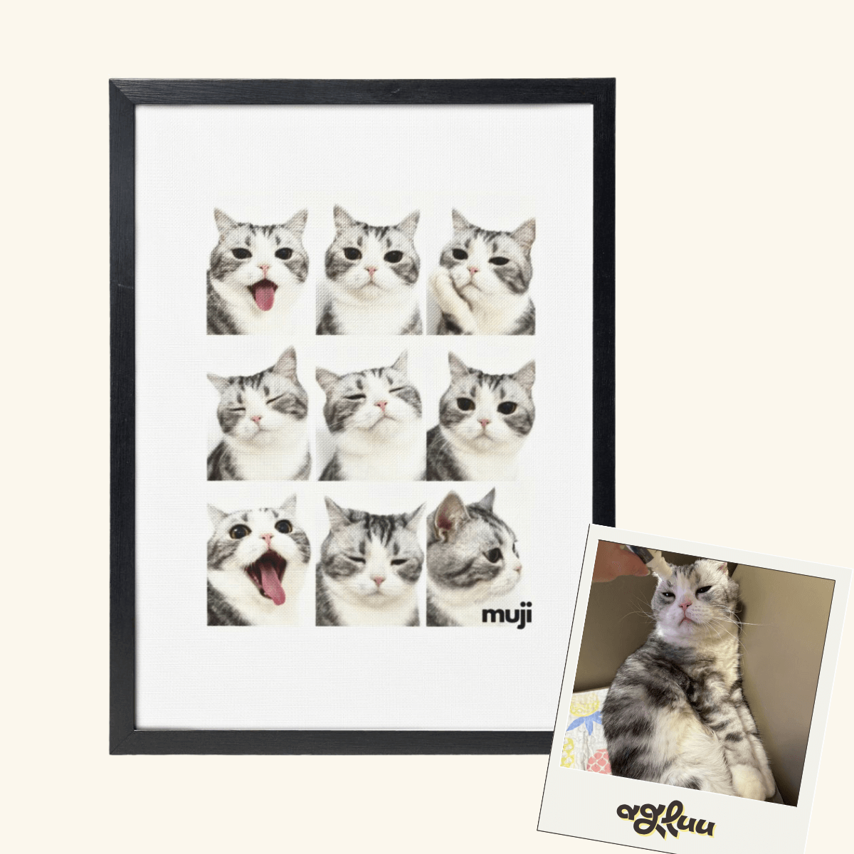 Customized Pet Painting - Emoticon Grid