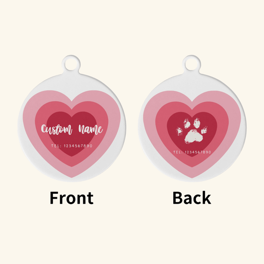 Custom Dog/Cat Tags - Heart