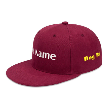 Customized Embroidered Baseball Cap, Customized Pet Name Text Hat