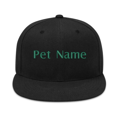 Customized Embroidered Baseball Cap, Customized Pet Name Text Hat